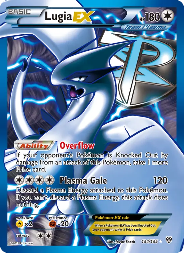 Lugia-EX, Plasma Storm #134