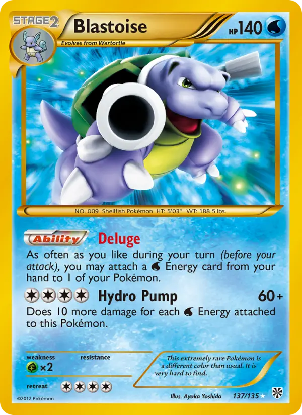 Blastoise, Plasma Storm #137