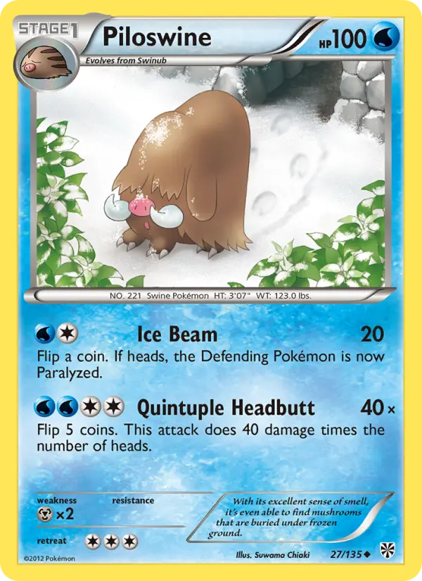 Piloswine, Plasma Storm #27