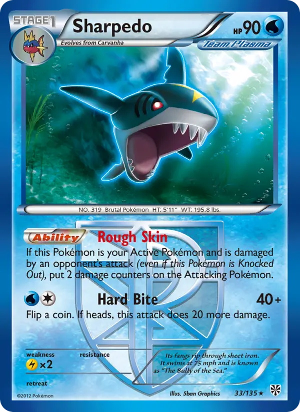 Sharpedo, Plasma Storm #33