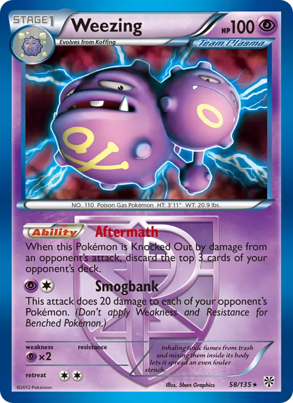 Weezing, Plasma Storm #58
