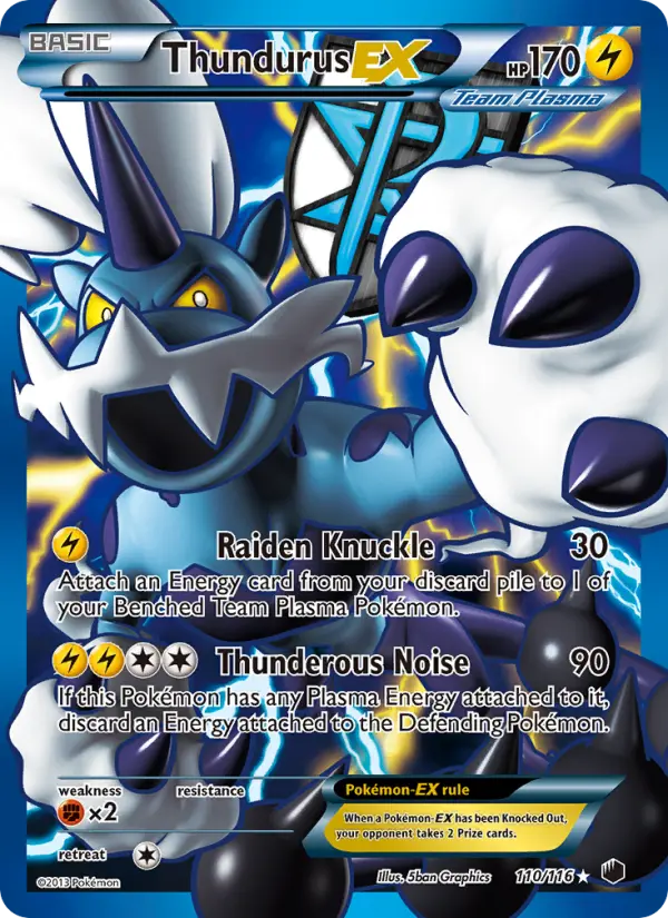 Thundurus-EX, Plasma Freeze #110