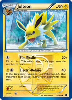 Jolteon, Plasma Freeze #34/116