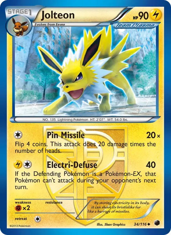 Jolteon, Plasma Freeze #34