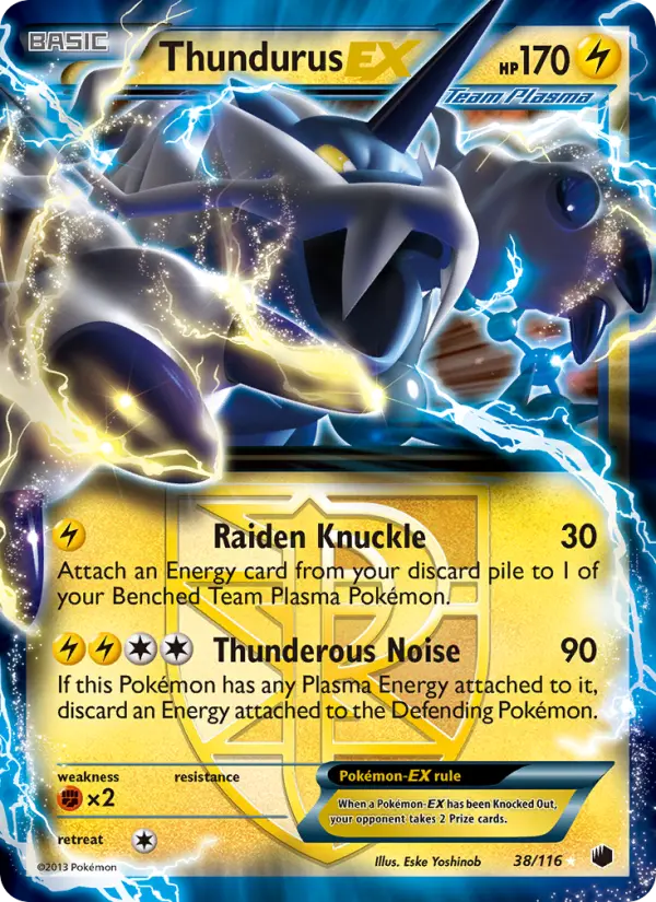 Thundurus-EX, Plasma Freeze #38