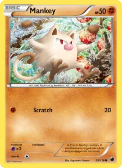 Mankey, Plasma Freeze #59/116