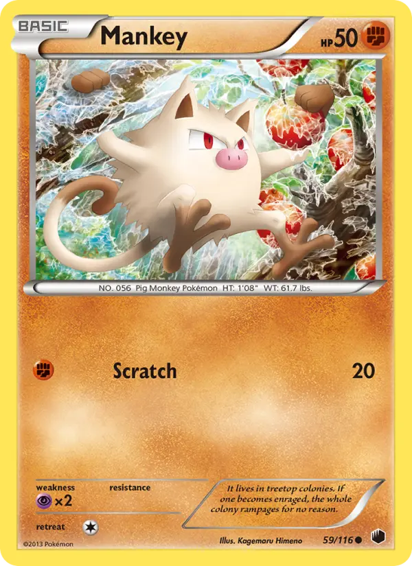 Mankey, Plasma Freeze #59