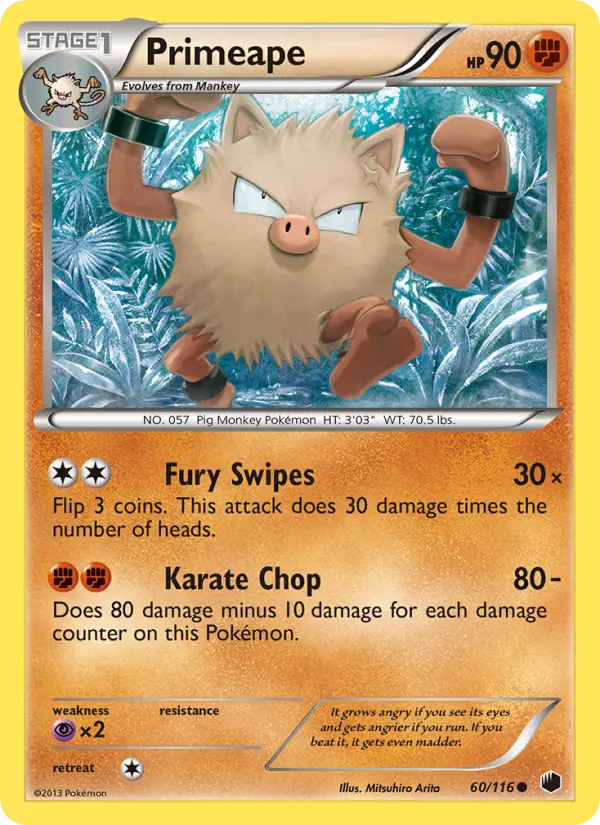 Primeape, Plasma Freeze #60