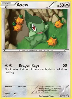 Axew, BW Black Star Promos #BW16