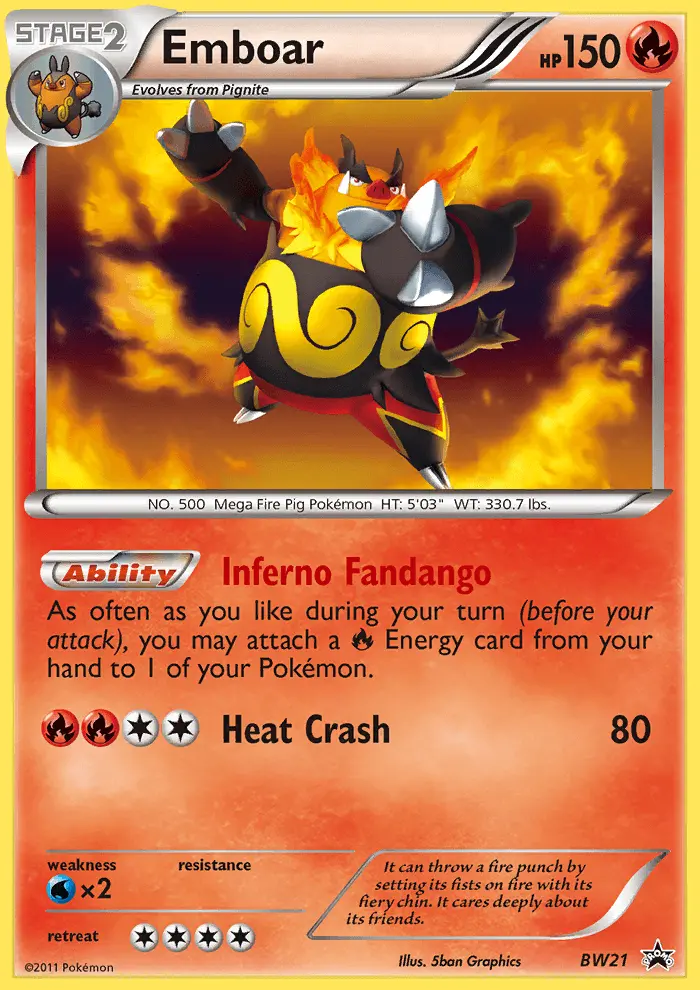 Emboar, BW Black Star Promos #BW21
