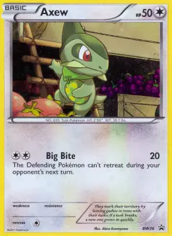 Axew, BW Black Star Promos #BW26