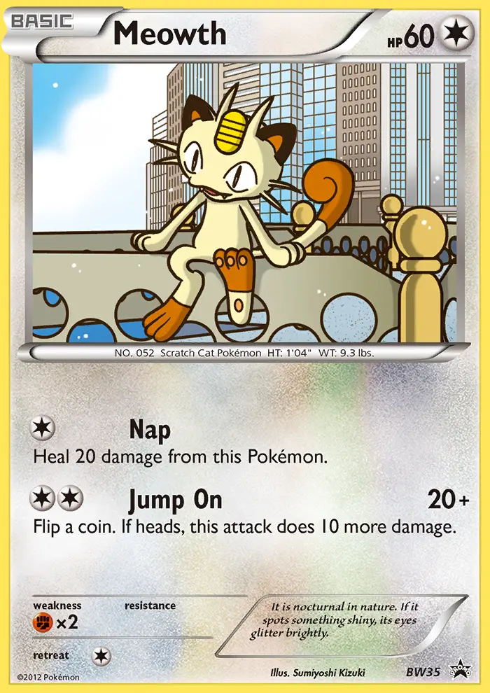 Meowth, BW Black Star Promos #BW35