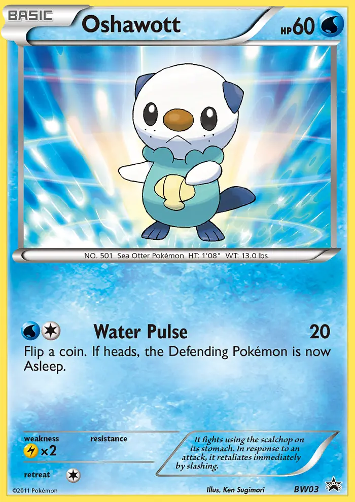 Oshawott, BW Black Star Promos #BW3