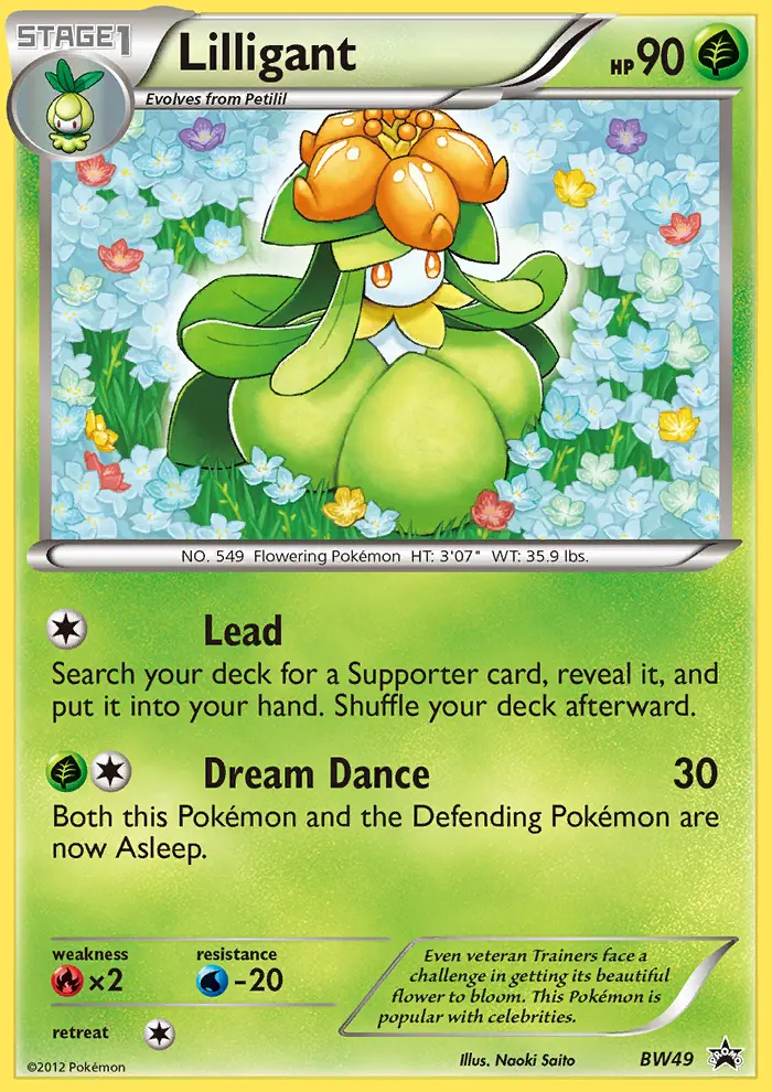 Lilligant, BW Black Star Promos #BW49
