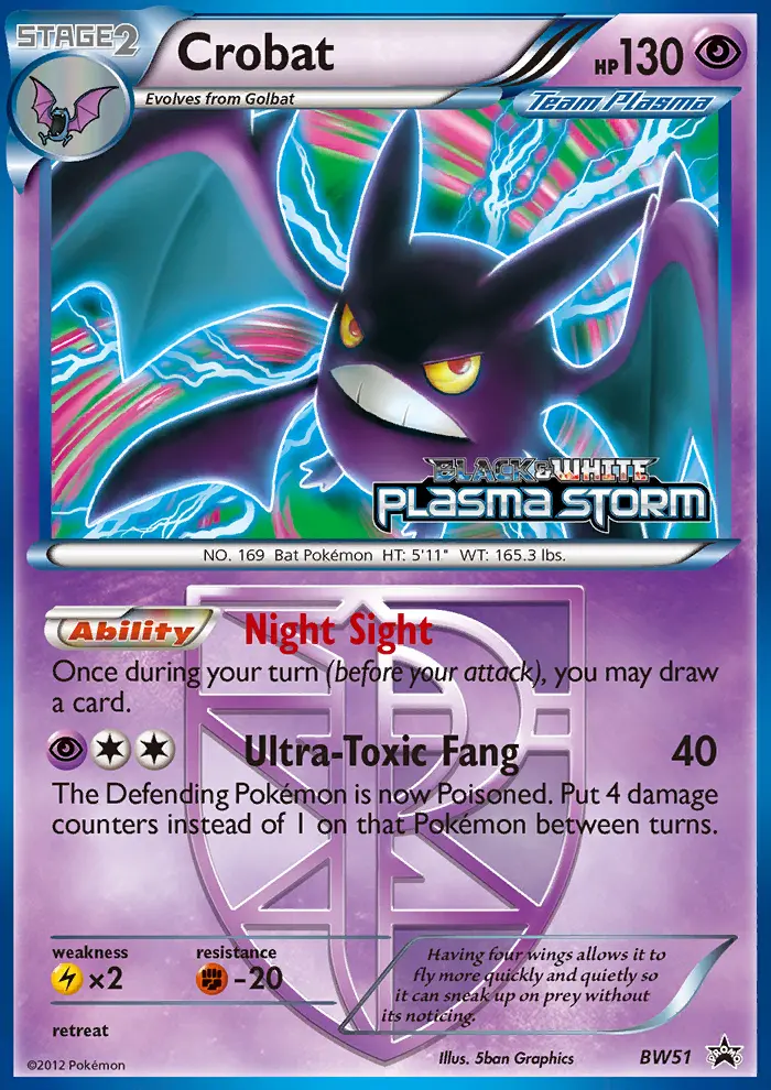 Crobat, BW Black Star Promos #BW51