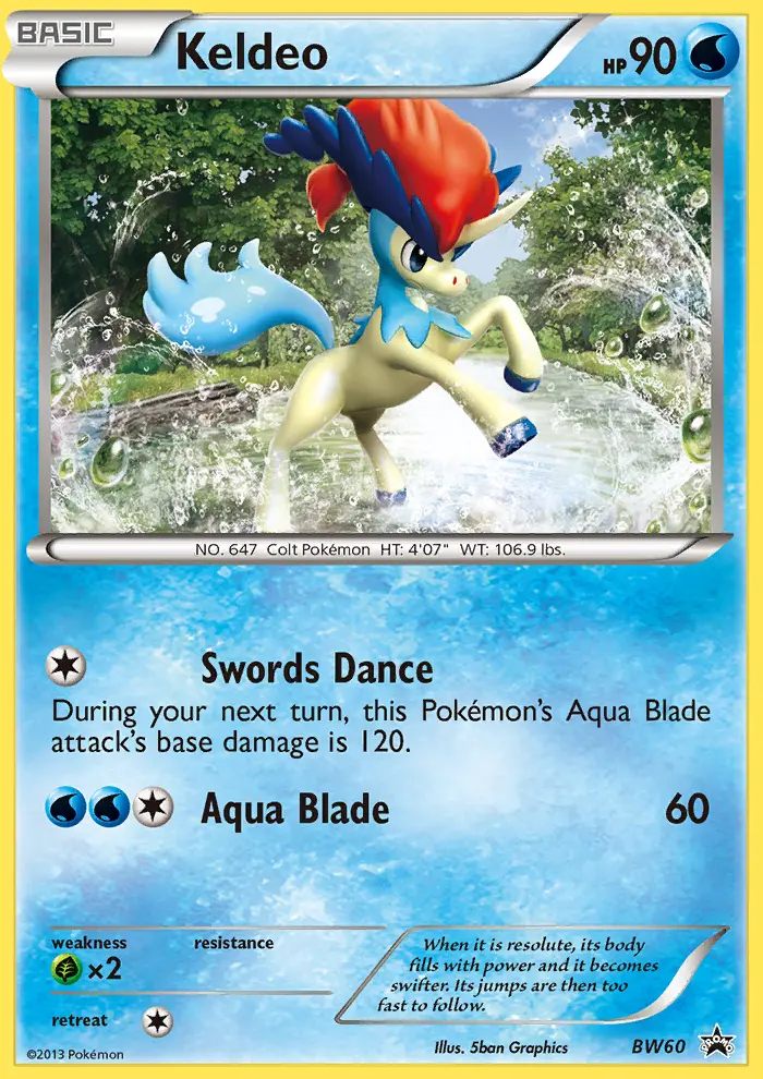 Keldeo, BW Black Star Promos #BW60
