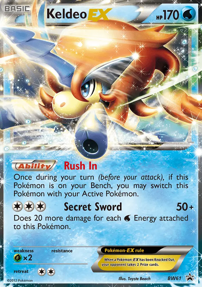 Keldeo-EX, BW Black Star Promos #BW61