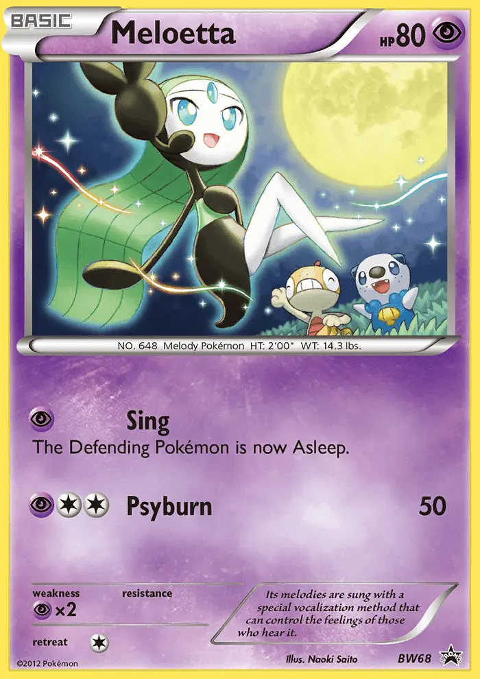 Meloetta, BW Black Star Promos #BW68