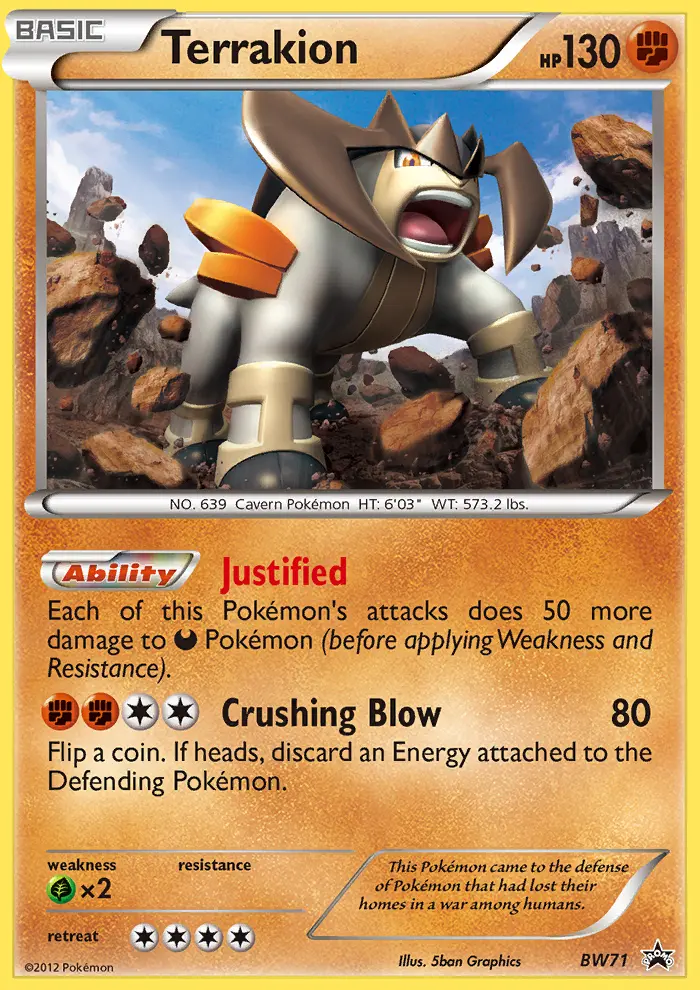Terrakion, BW Black Star Promos #BW71