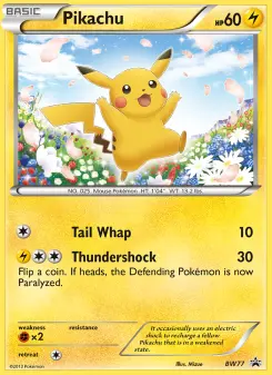 Pikachu, BW Black Star Promos #BW77