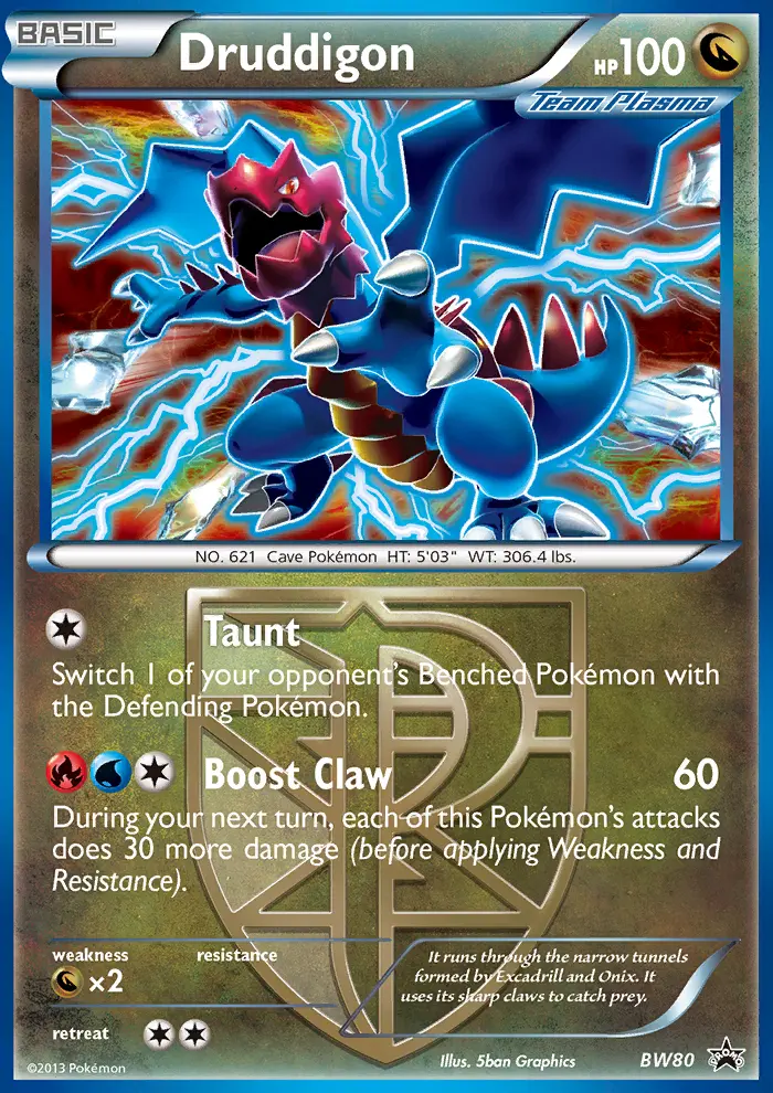 Druddigon, BW Black Star Promos #BW80