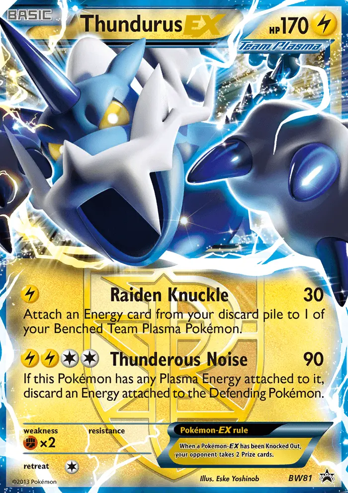 Thundurus-EX, BW Black Star Promos #BW81