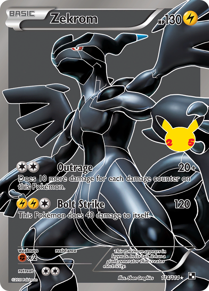 Zekrom, Celebrations #114A