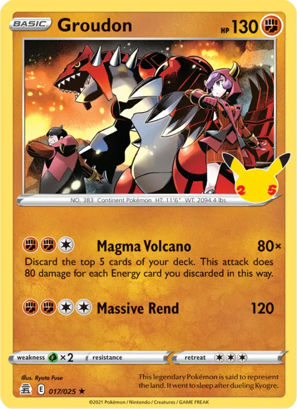 Groudon, Celebrations #17