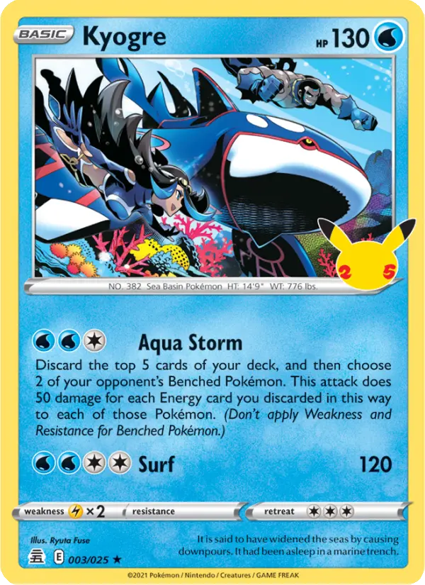 Kyogre, Celebrations #3