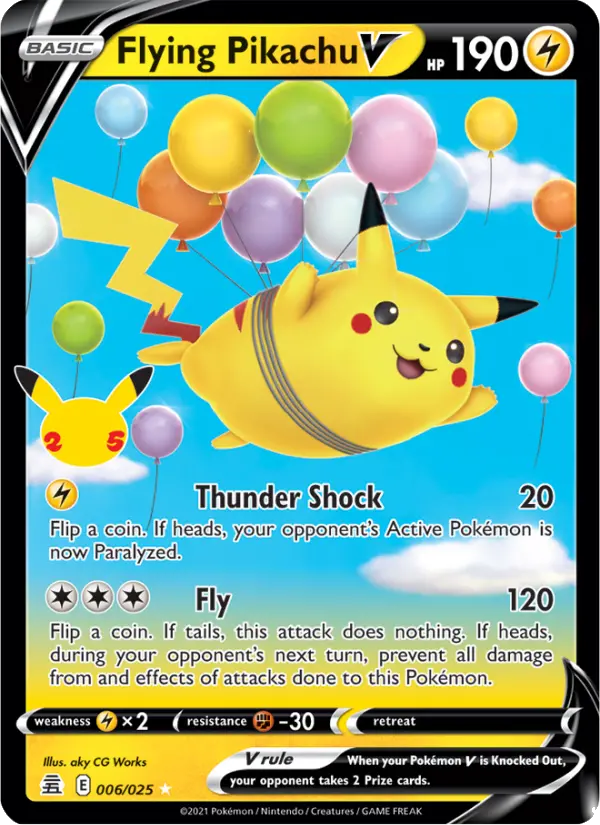 Flying Pikachu V, Celebrations #6