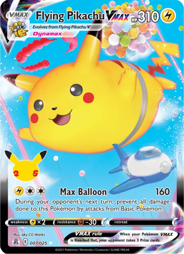 Flying Pikachu VMAX, Celebrations #7