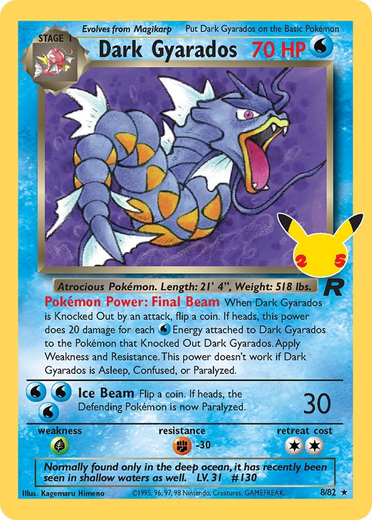 Dark Gyarados, Celebrations #8A