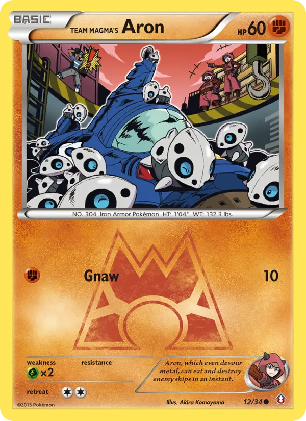 Team Magma's Aron, Double Crisis #12