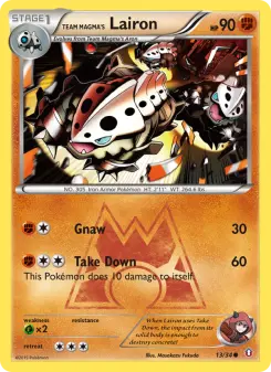Team Magma's Lairon, Double Crisis #13/34