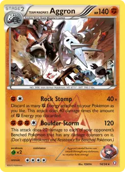 Team Magma's Aggron, Double Crisis #14/34