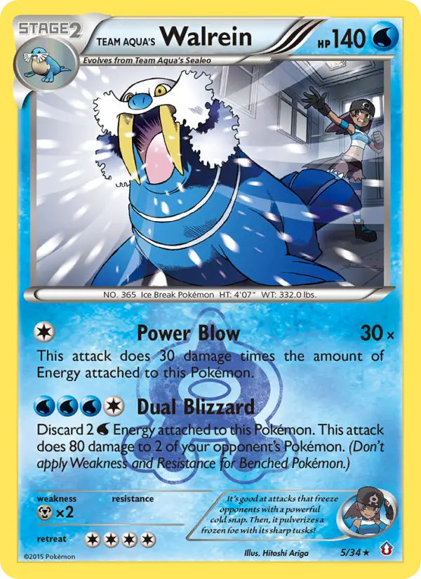 Team Aqua's Walrein, Double Crisis #5