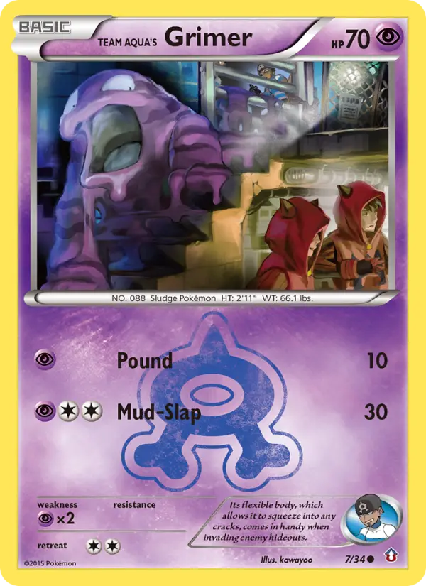 Team Aqua's Grimer, Double Crisis #7