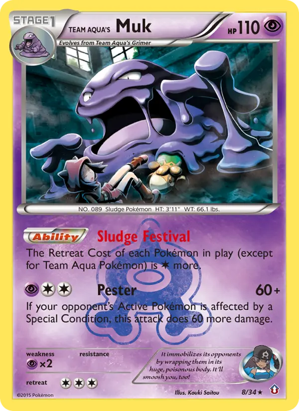Team Aqua's Muk, Double Crisis #8