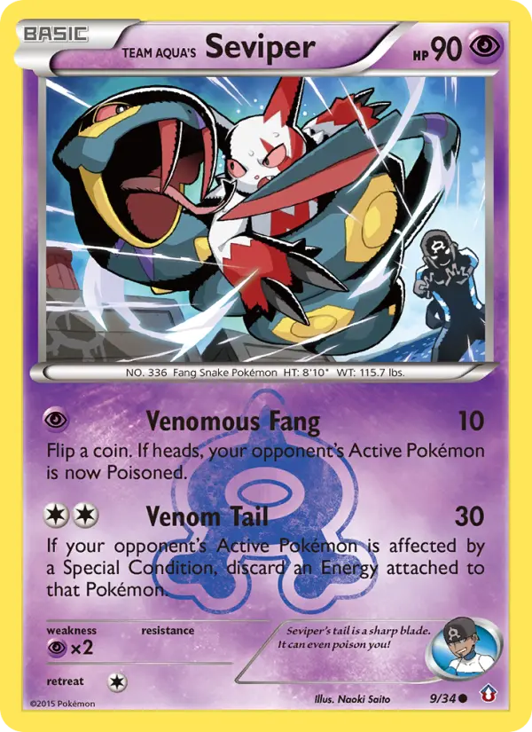 Team Aqua's Seviper, Double Crisis #9