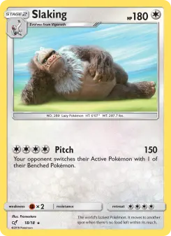Slaking, Detective Pikachu #18/18