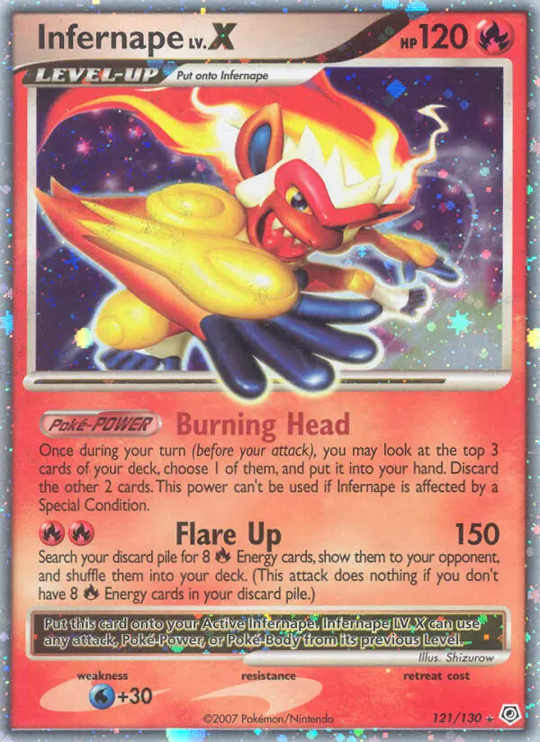 Infernape, Diamond & Pearl #121