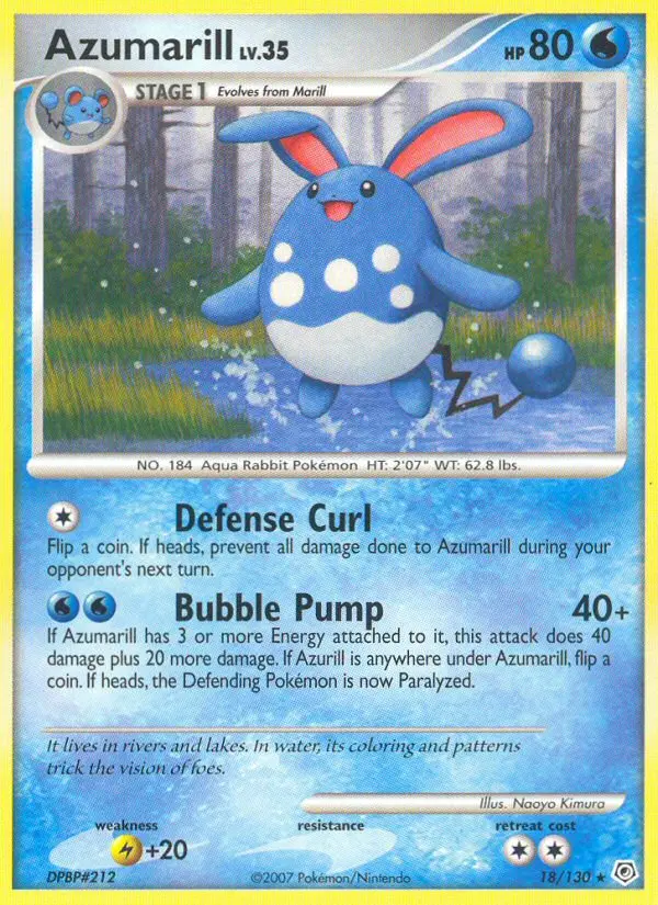 Azumarill, Diamond & Pearl #18