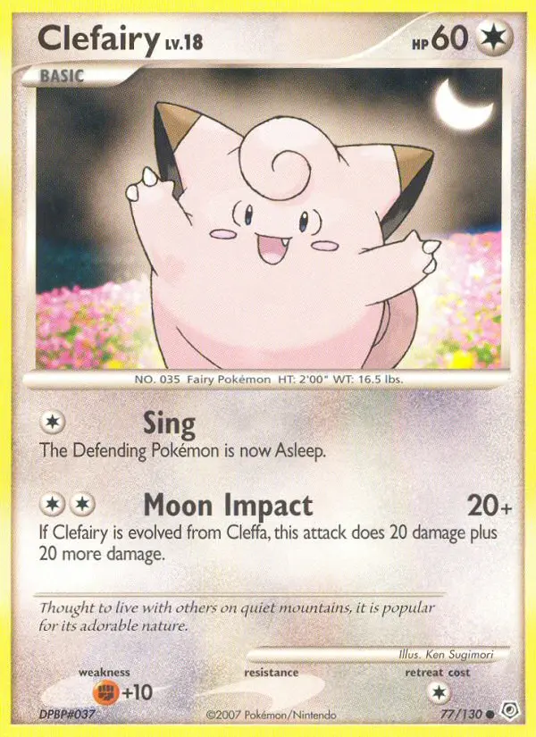 Clefairy, Diamond & Pearl #77