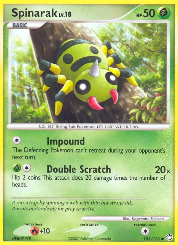 Spinarak, Mysterious Treasures #103
