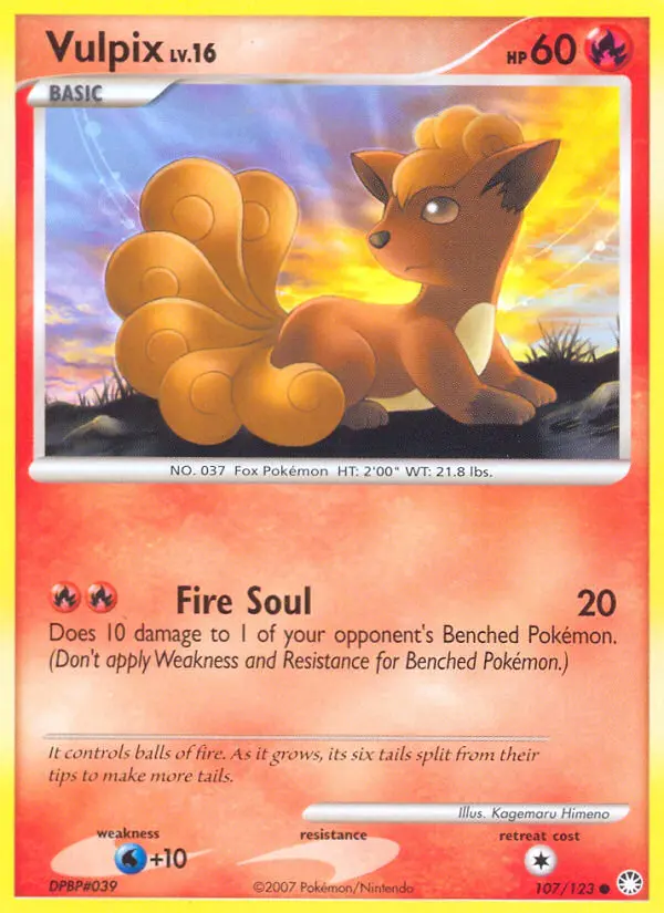 Vulpix, Mysterious Treasures #107