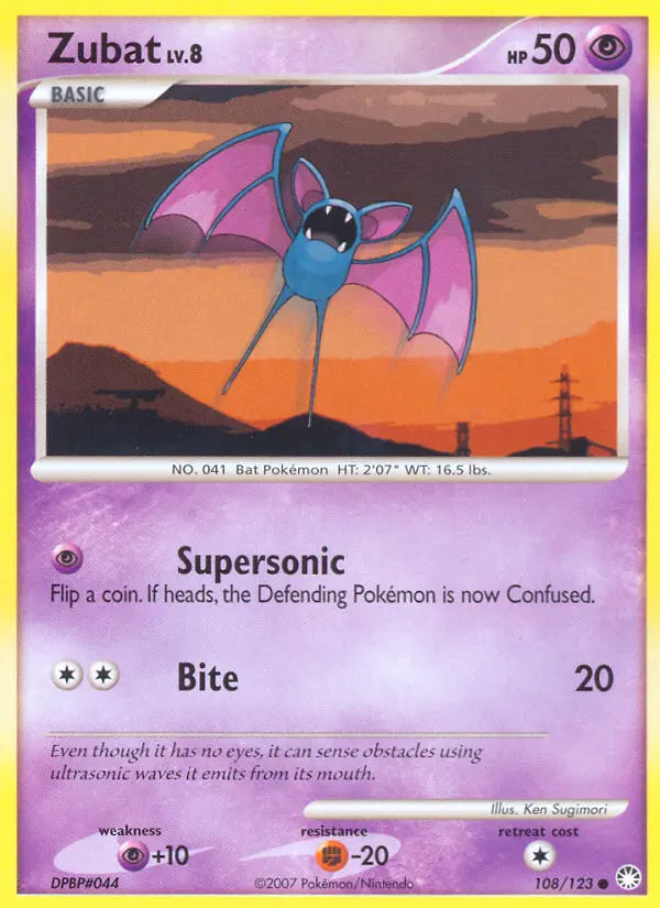 Zubat, Mysterious Treasures #108