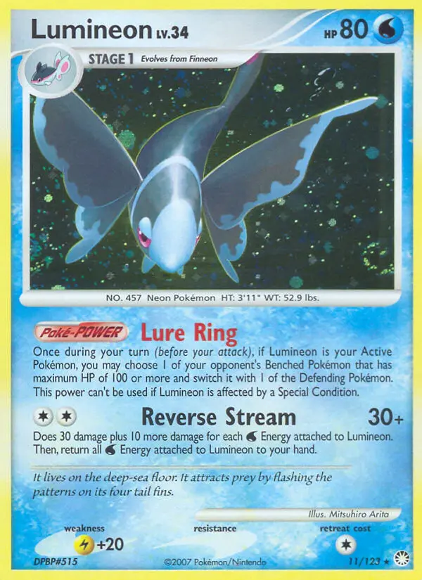 Lumineon, Mysterious Treasures #11