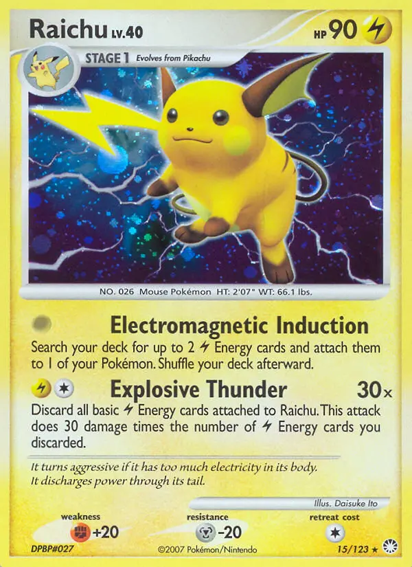 Raichu, Mysterious Treasures #15