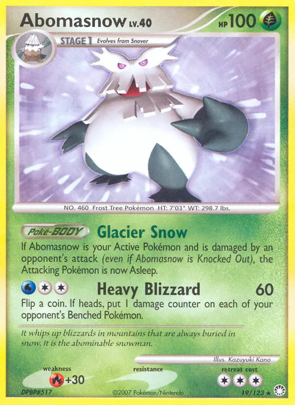 Abomasnow, Mysterious Treasures #19