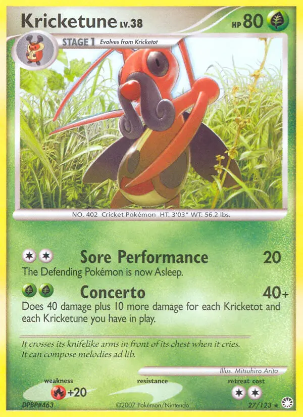 Kricketune, Mysterious Treasures #27